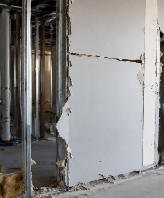 Fire Rated Partitions Inspection - Missing and Damaged Wallboards Fire Rated Partitions Inspection - Missing and Damaged Wallboards
