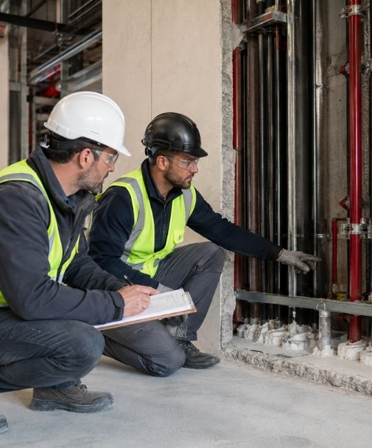 Independent Fire Designer design & construction tetail review in process
